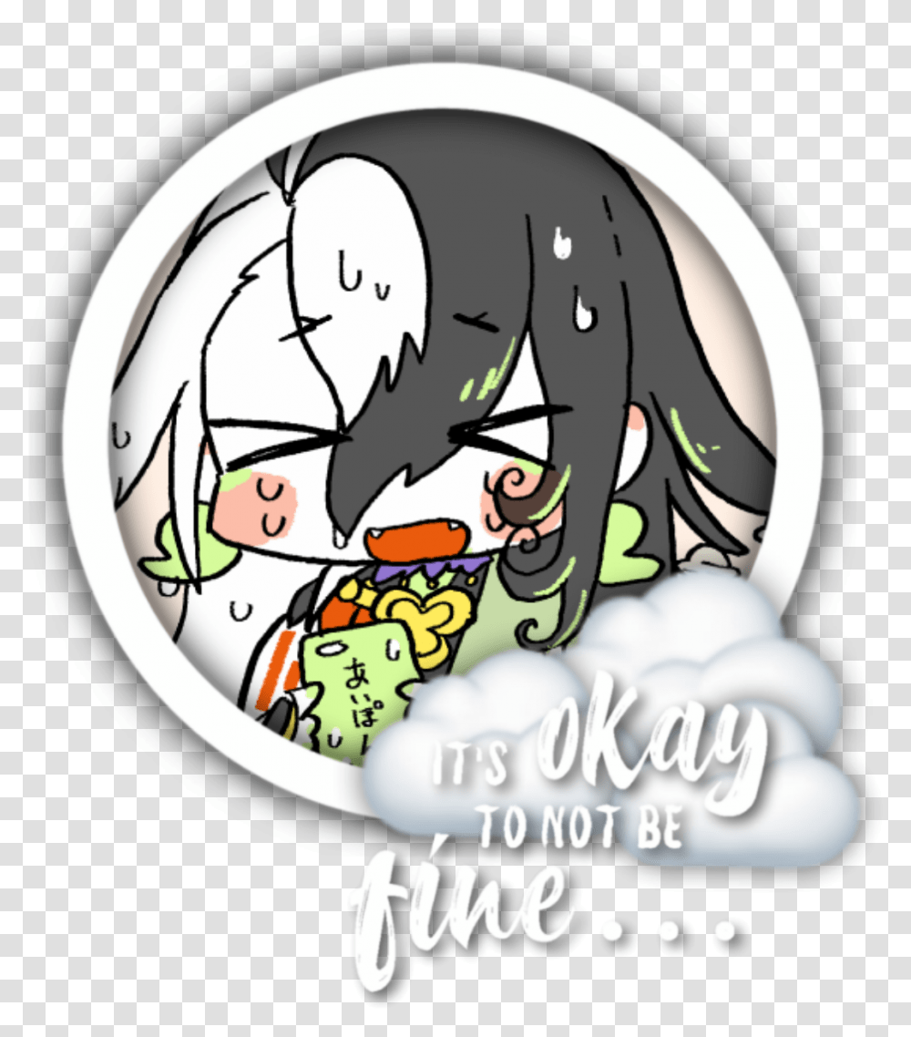 Anime Sticker By Asclepius The God Of Medicine Fictional Character, Text, Bowl Transparent Png