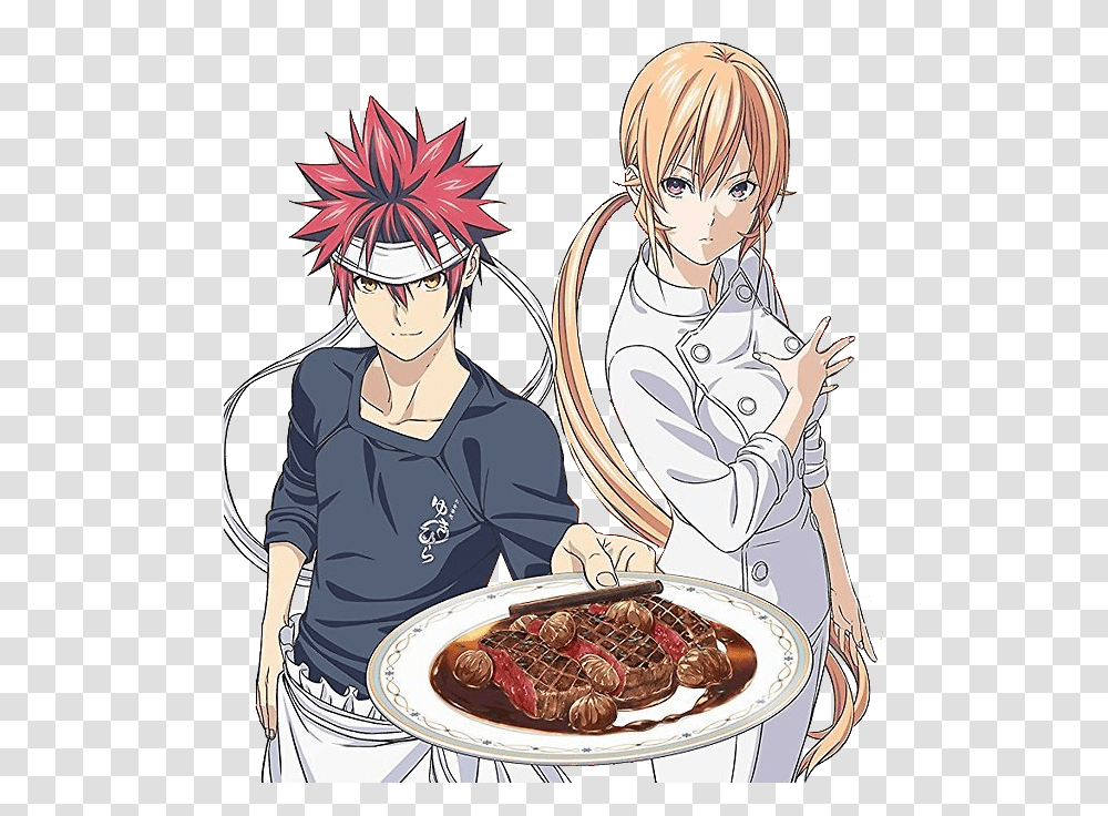 Anime Sweat Drop Food Wars The Third Plate, Person, Human, Meal, Manga Transparent Png