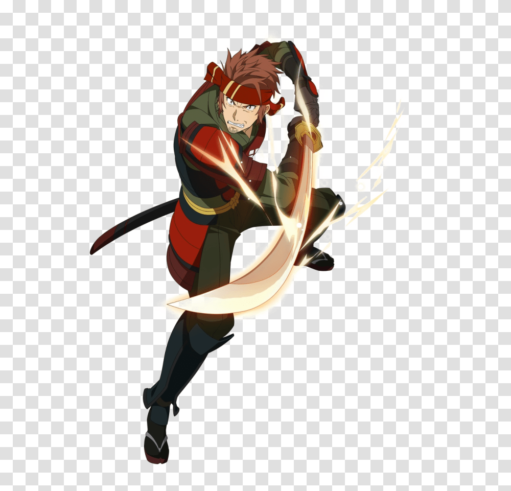Anime Sword Art With Background, Person, Ninja, Sport, Hand Transparent Png