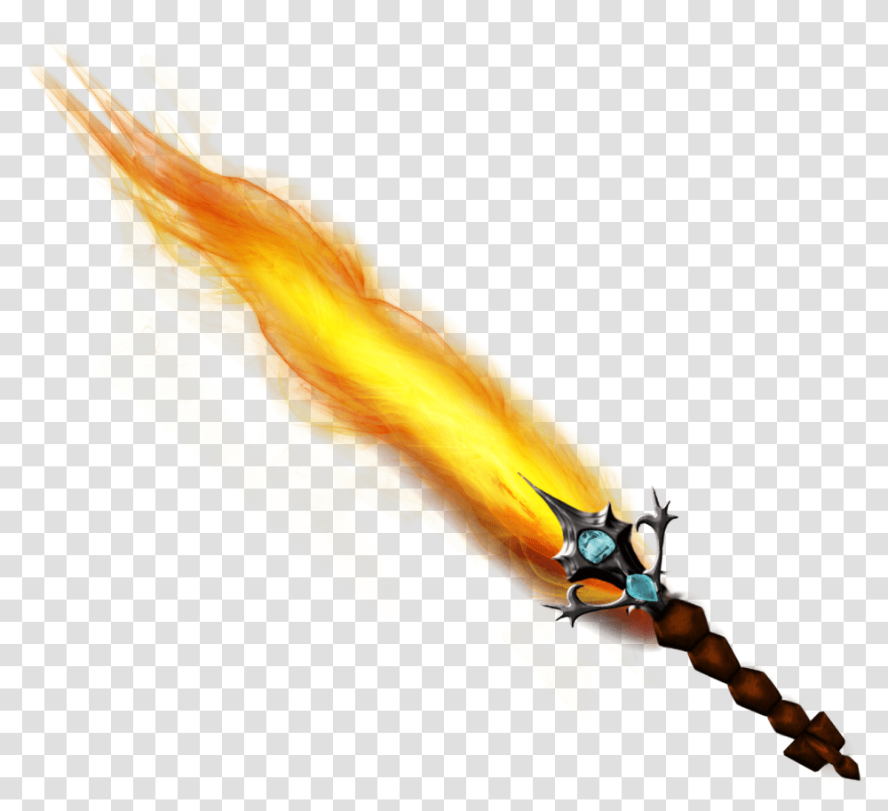 Anime Sword Picture 1781203 Sword On Fire, Flame, Bird, Animal, Graphics Transparent Png