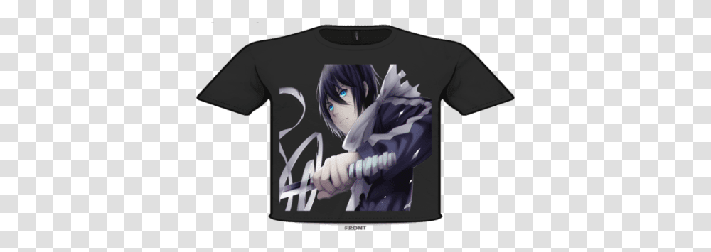Anime T Shirt Noragami Yato Anime, Clothing, T-Shirt, Sleeve, Person Transparent Png