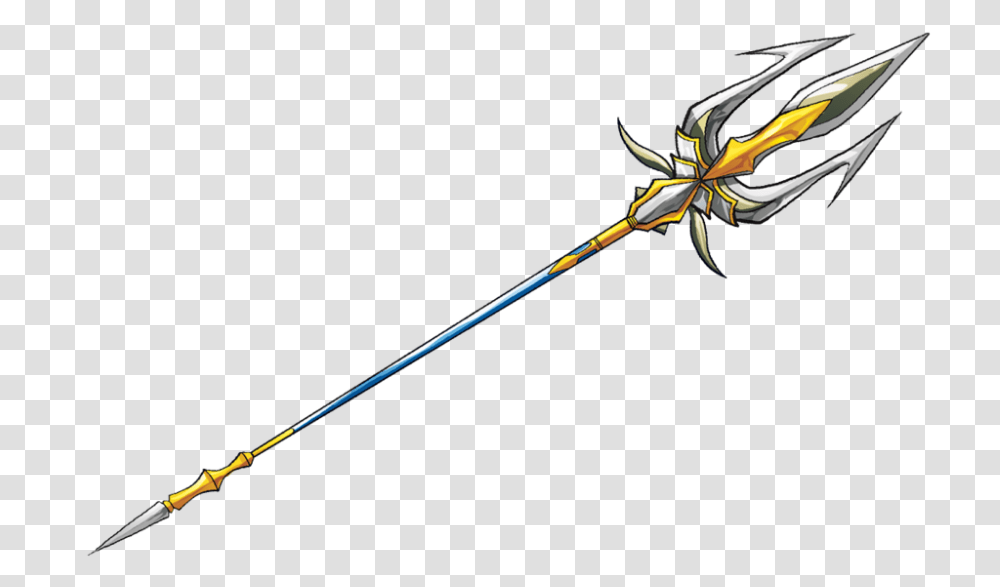 Anime Trident Weapon, Weaponry, Spear, Sword, Blade Transparent Png