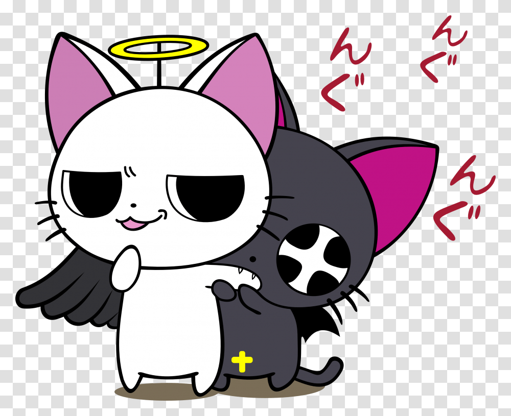 Anime Vampire Cats, Stencil, Doodle Transparent Png