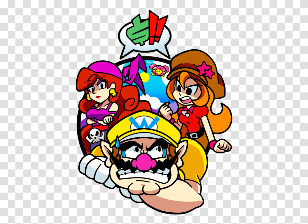 Anime Wario Land Warioware Wario Mona Captain Wario Mona And Captain Syrup, Super Mario, Person, Helmet Transparent Png