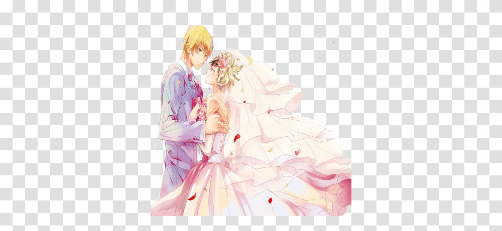 Anime Wedding Couple Picmix Cartoon, Person, Manga, Comics, Book Transparent Png