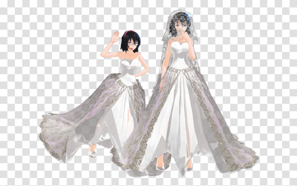 Anime Wedding Dresses Photo Wedding Dress China Anime, Female, Person, Wedding Gown Transparent Png