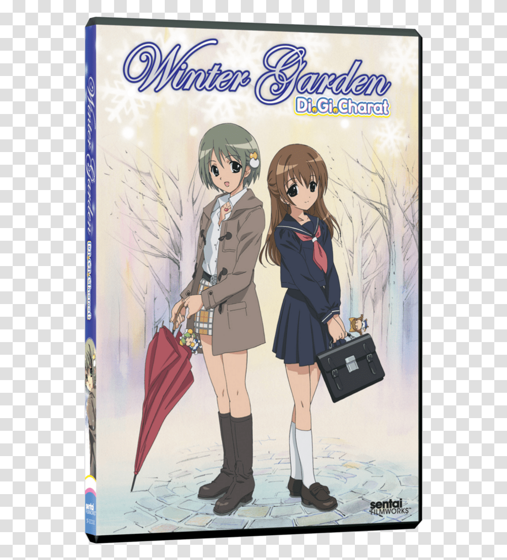Anime Winter Girl Outfits, Person, Human, Bag, Book Transparent Png