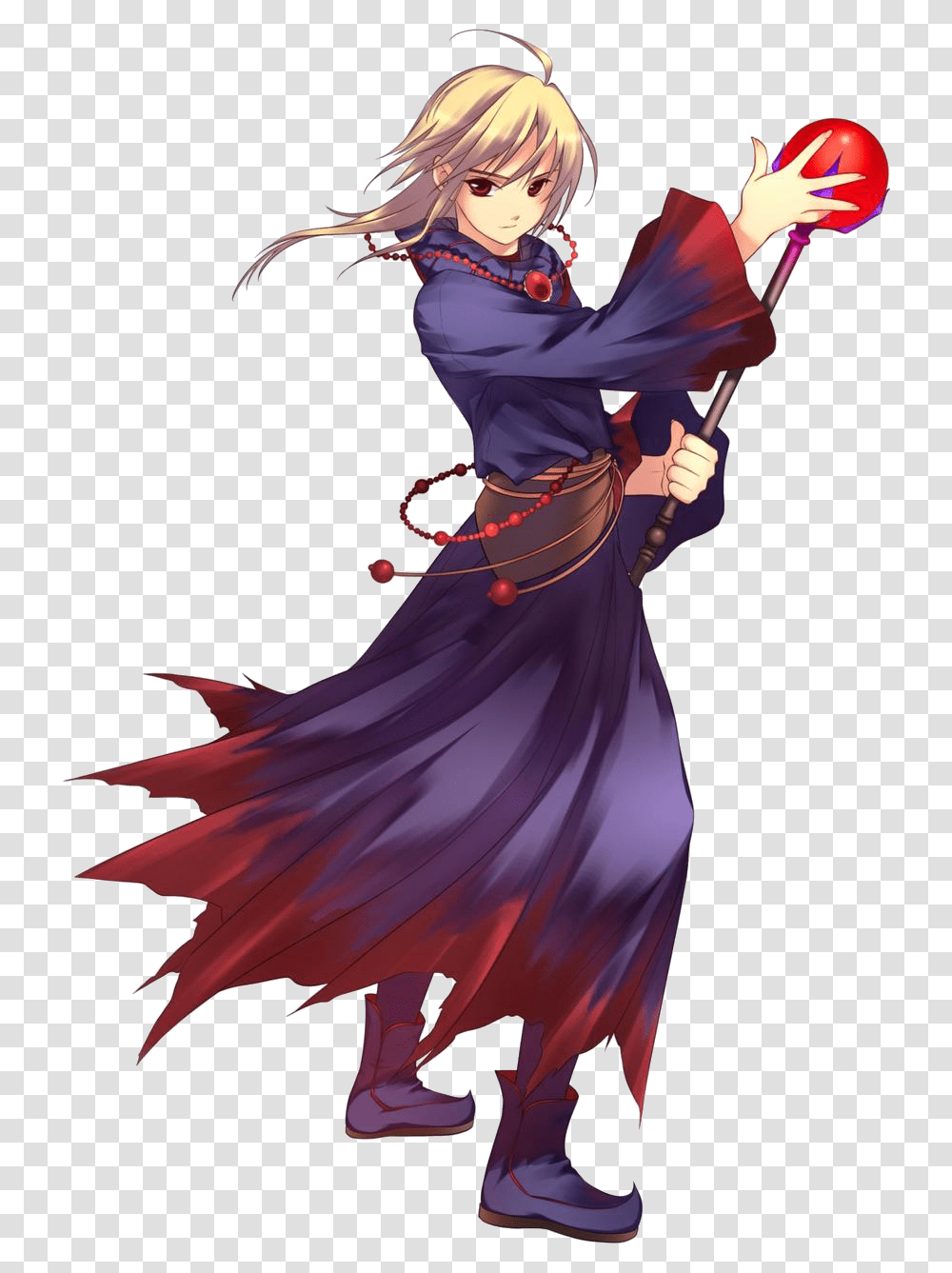 Anime Wizard Illustration, Person, Human, Performer, Dance Pose Transparent Png