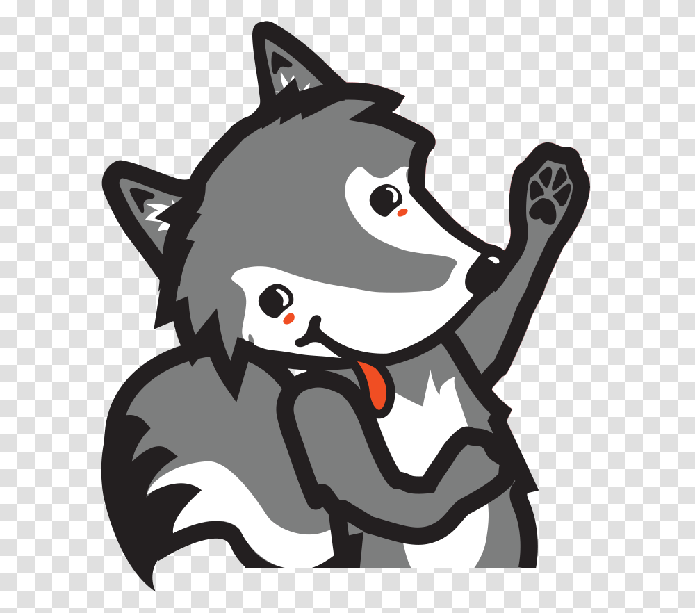 Anime Wolf, Drawing, Stencil Transparent Png