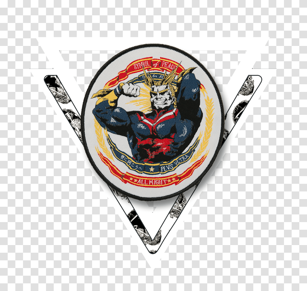 Animetrashswag All Might Patch, Emblem, Logo, Trademark Transparent Png