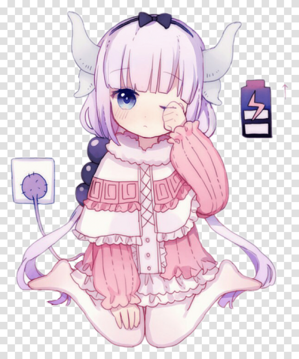 Animetyan Miss Dragon Maid Kanna Fanart, Comics, Book, Manga, Clothing Transparent Png