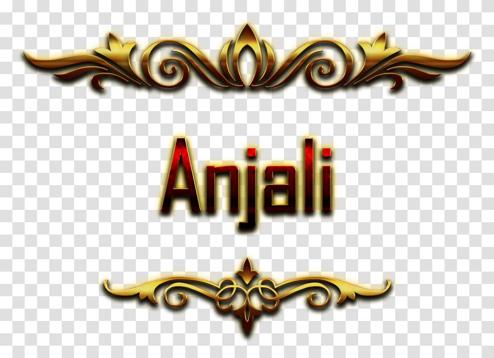Anjali Decorative Name Antonio Name, Emblem, Building Transparent Png
