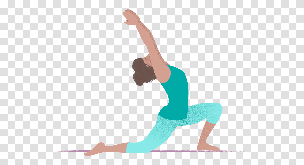 Anjaneyasana Low Lunge A Yoga Pose For After A Run Pilates, Person, Human, Fitness, Working Out Transparent Png
