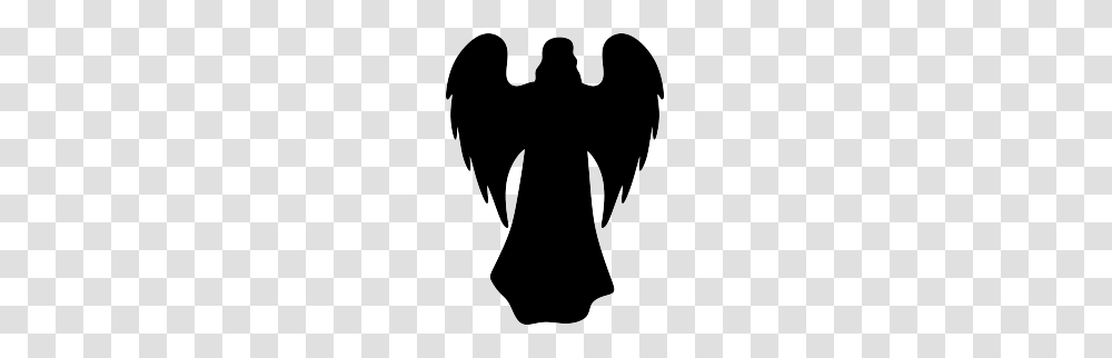 Ankh Clipart Angel Wing, Silhouette, Stencil, Person, Human Transparent Png