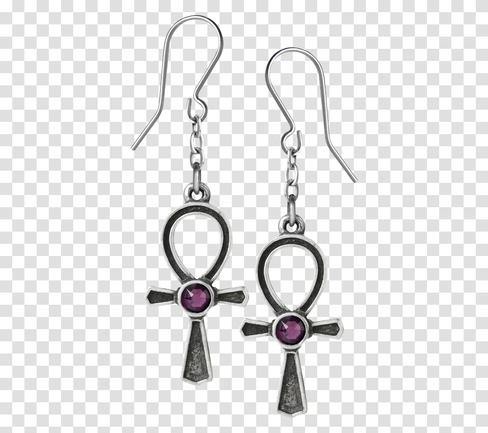 Ankh Of Osiris Drop Earrings Cercei Ankh Argint, Accessories, Accessory, Jewelry, Silver Transparent Png