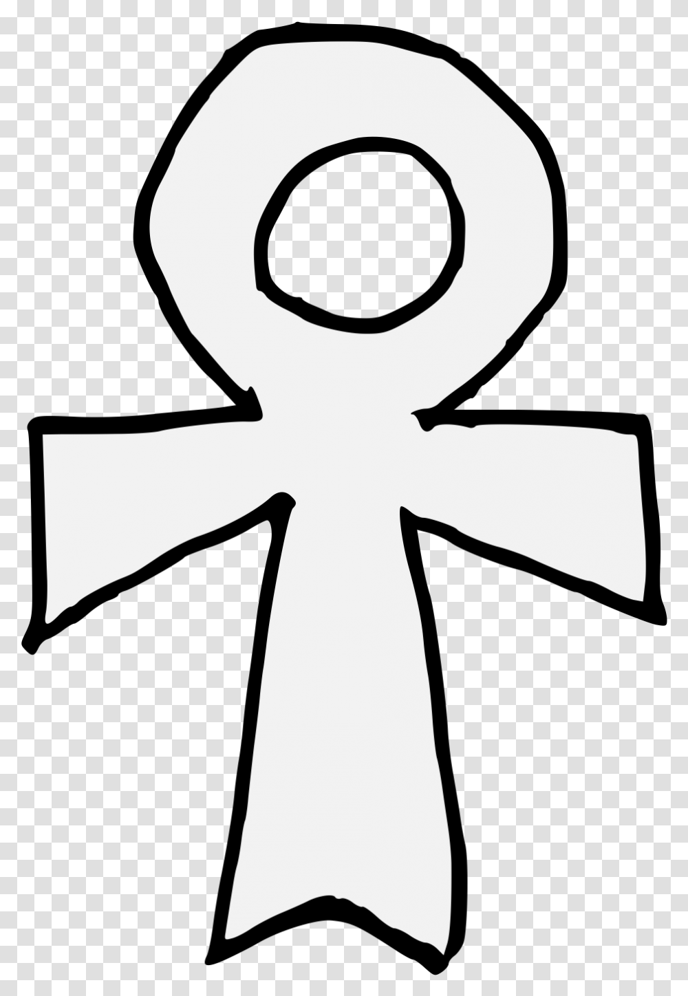 Ankh Traceable Heraldic Art Line Art, Weapon, Weaponry, Blade, Scissors Transparent Png