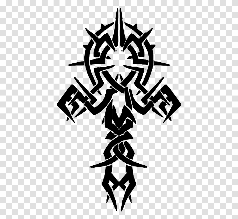 Ankh Tribal Tattoo Designs, Gray, World Of Warcraft Transparent Png