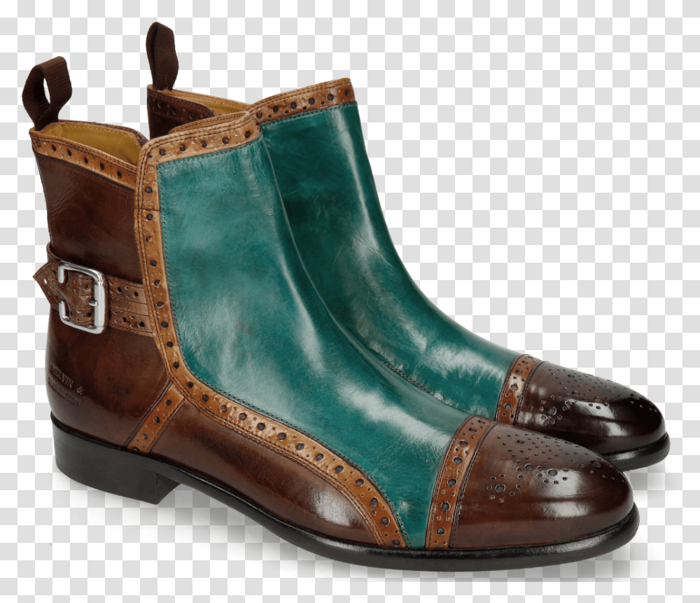 Ankle Boots Henry 2 Dark Brown Tan Green Melvin Et Hamilton Rico, Apparel, Footwear, Shoe Transparent Png