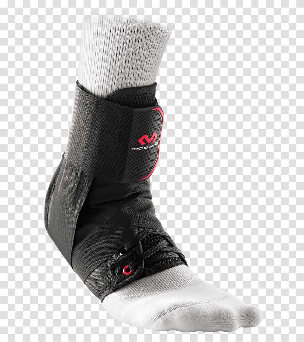 Ankle Support With Straps Black Mcdavid Ankle Brace, Apparel, Person, Human Transparent Png
