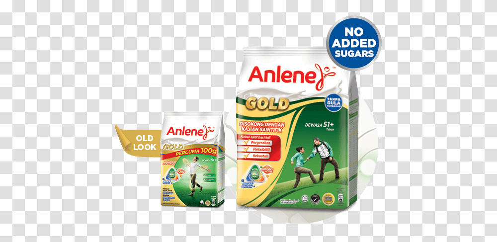 Anlene Gold Plain Milk Powder Flavour Anlene Malaysia Anlene Gold, Person, Human, Food, Book Transparent Png