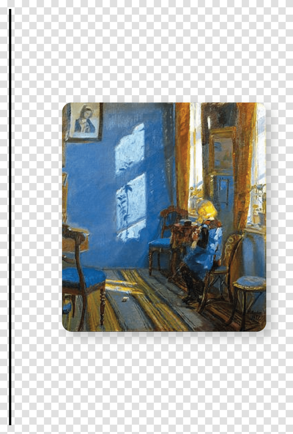 Anna Ancher Sunlight In The Blue Room, Furniture, Painting, Chair Transparent Png