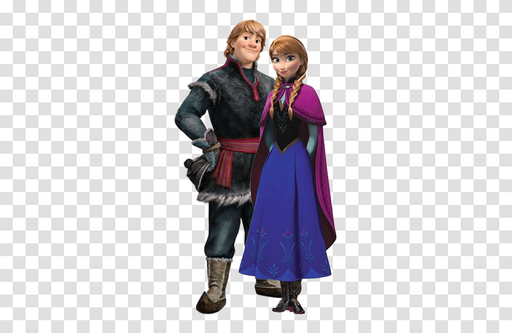 Anna And Kristoff, Costume, Person, Cape Transparent Png