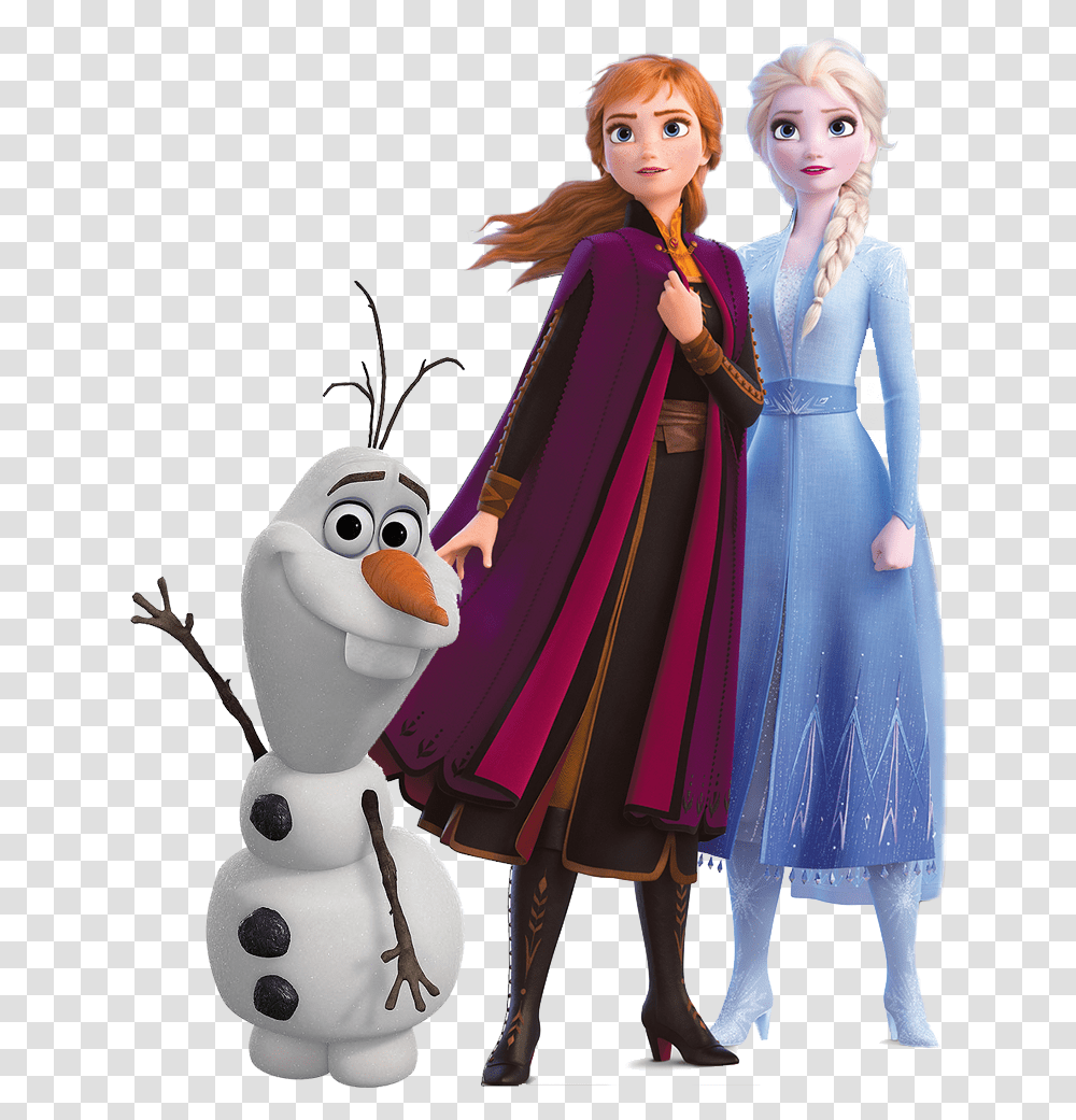 Anna Elsa Frozen, Snowman, Person, Cape Transparent Png