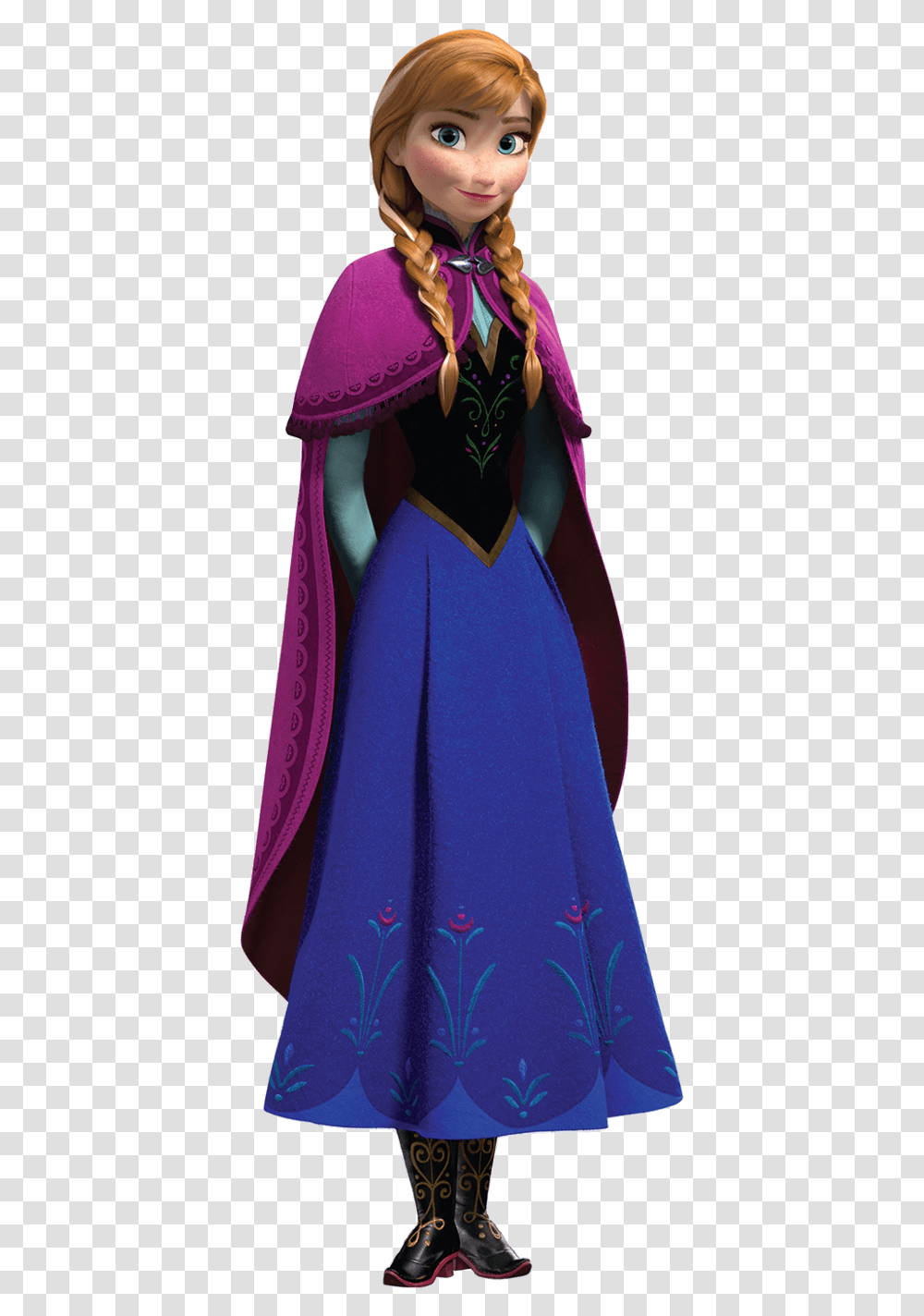 Anna Frozen Characters Clipart Anna Frozen, Dress, Fashion, Evening Dress Transparent Png