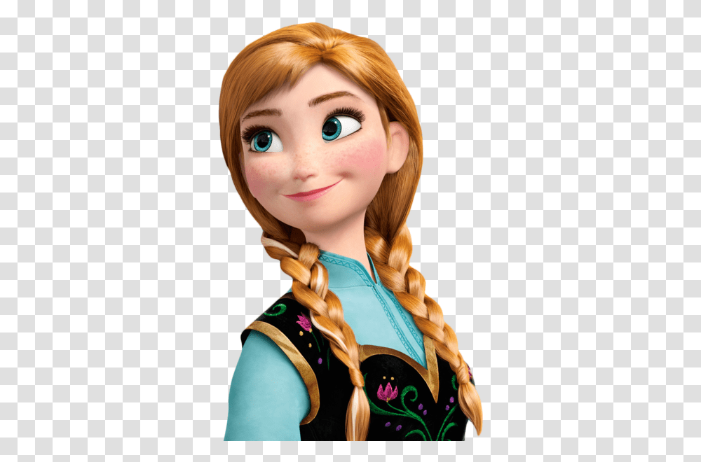 Anna Frozen, Doll, Toy, Hair, Person Transparent Png