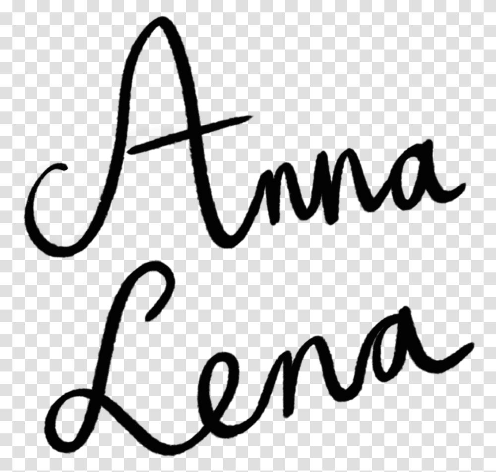 Anna Lena Illustrations Calligraphy, Handwriting, Alphabet, Signature Transparent Png