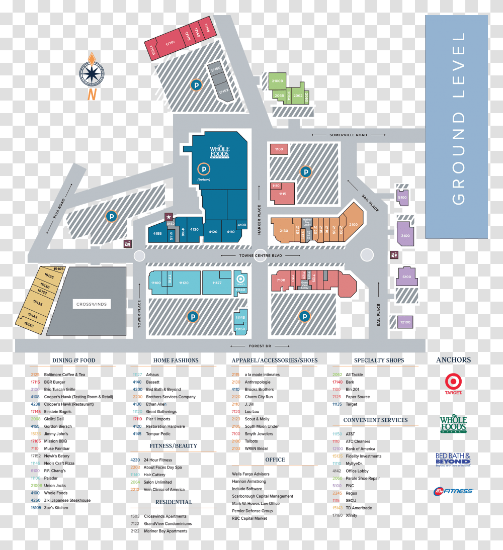 Annapolis Mall Directory Maryland, Plan, Plot, Diagram, Building Transparent Png