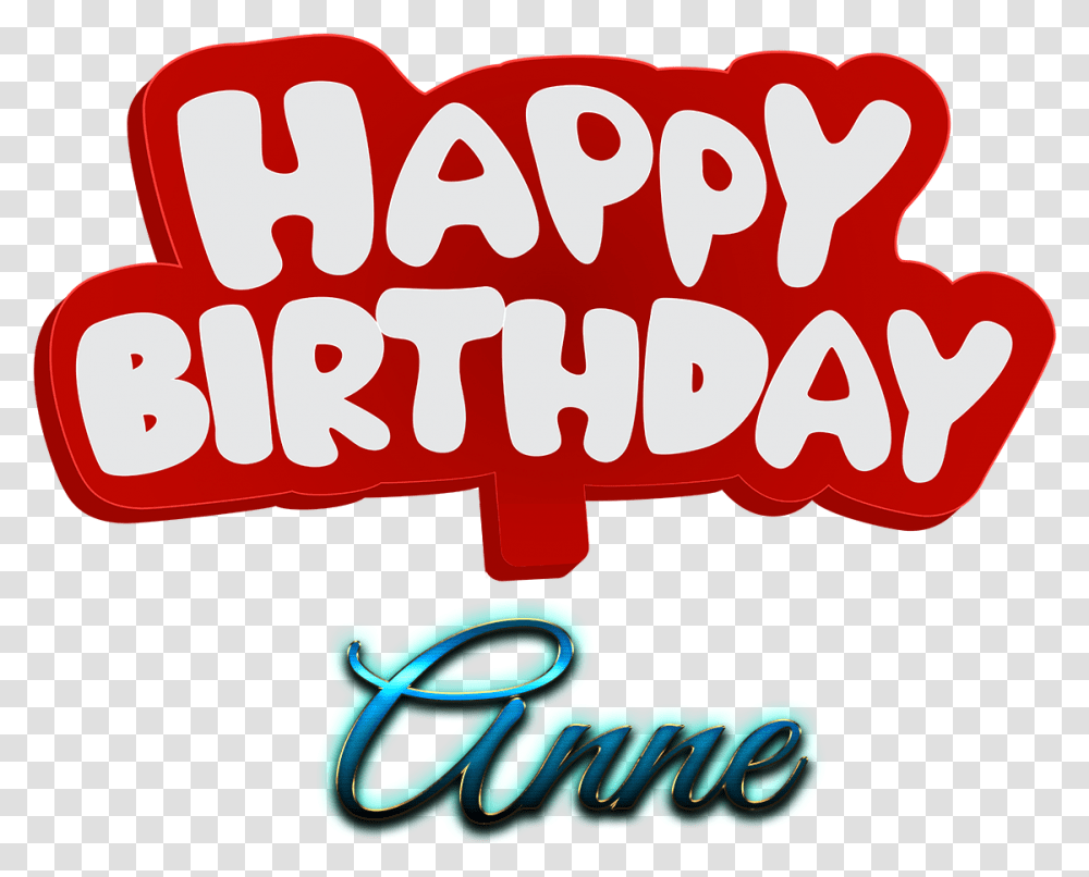 Anne Happy Birthday Name Logo Happy Birthday Bittu, Word, Alphabet, Light Transparent Png