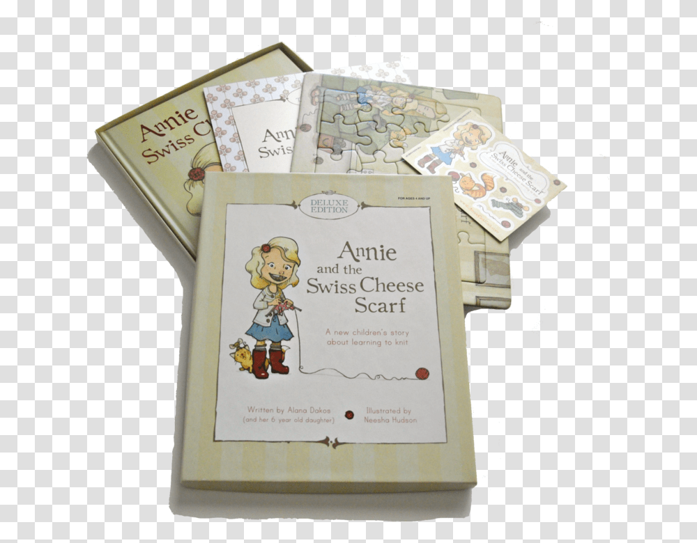 Annie Amp The Swiss Cheese Scarf Paper, Word, Box, Figurine Transparent Png