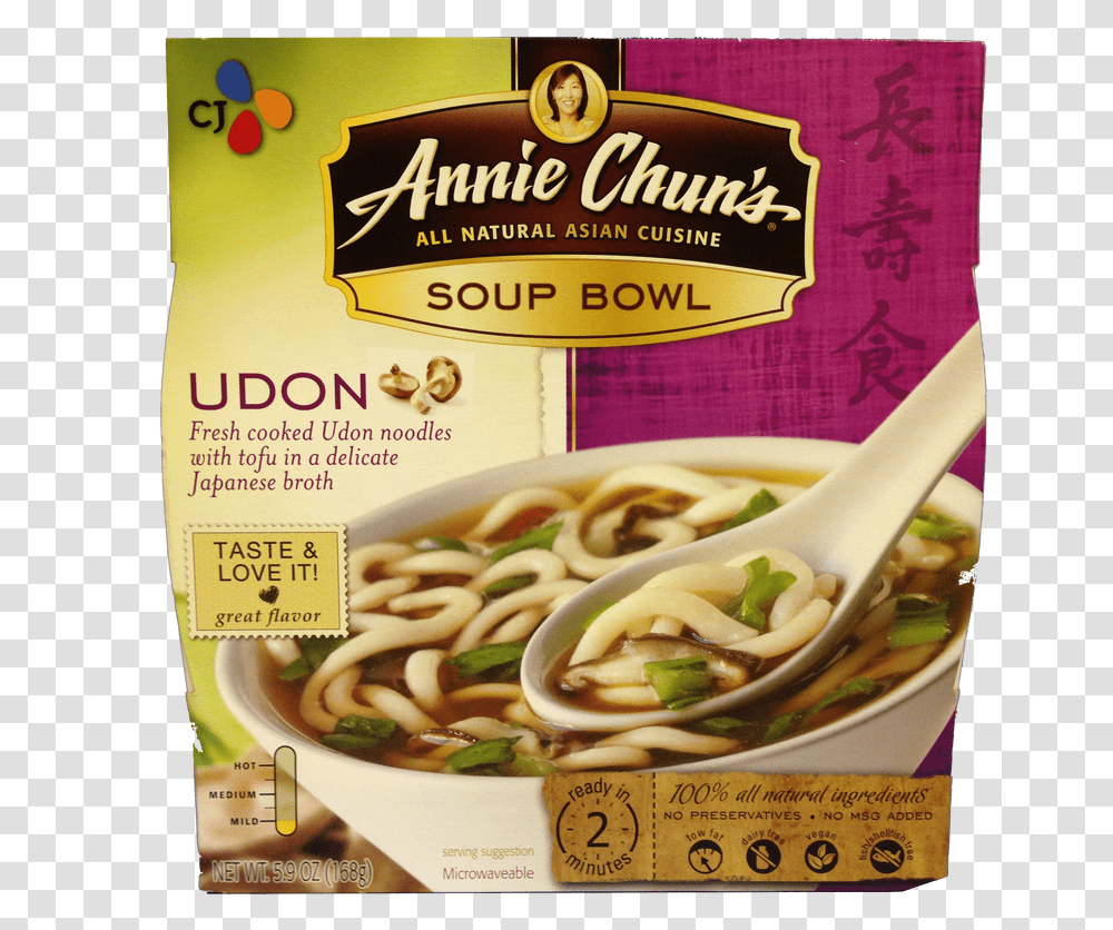 Annie Chun S Udon Soup Bowl No Msg Food Product, Dish, Meal, Noodle, Pasta Transparent Png