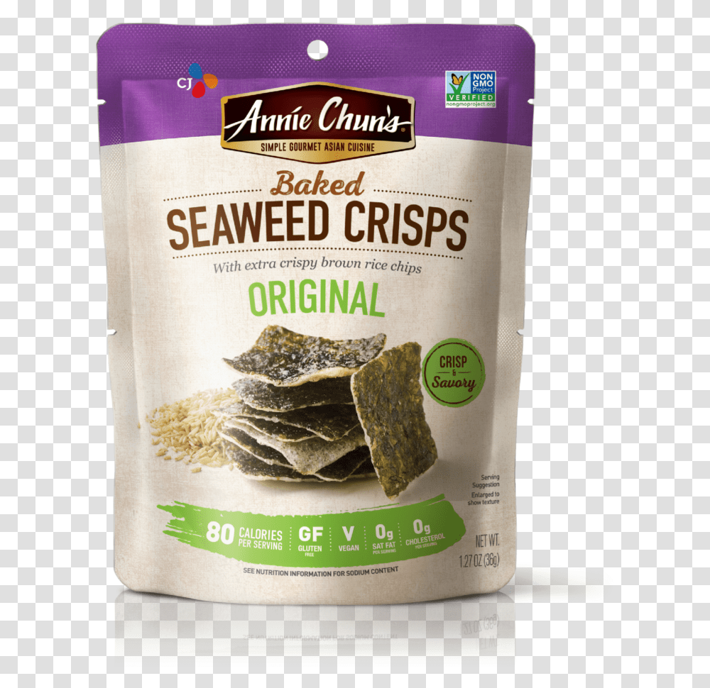 Annie Chun Seaweed Snacks, Book, Food, Plant, Flour Transparent Png