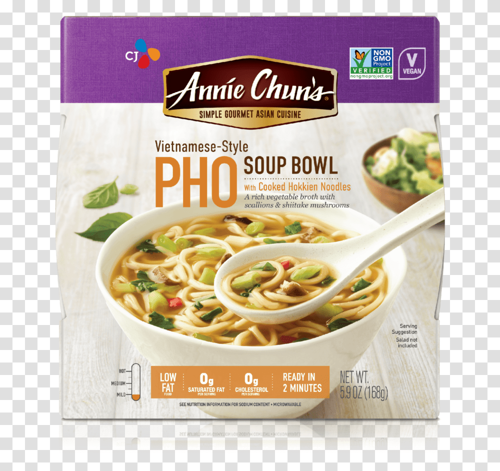 Annie Chun's Vietnamese Pho Soup Bowl, Dish, Meal, Food, Noodle Transparent Png