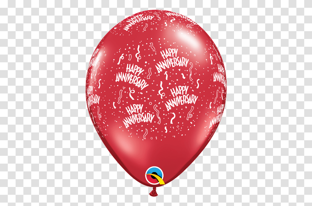 Anniversary A Round Jewel Ruby Red Balloon Transparent Png