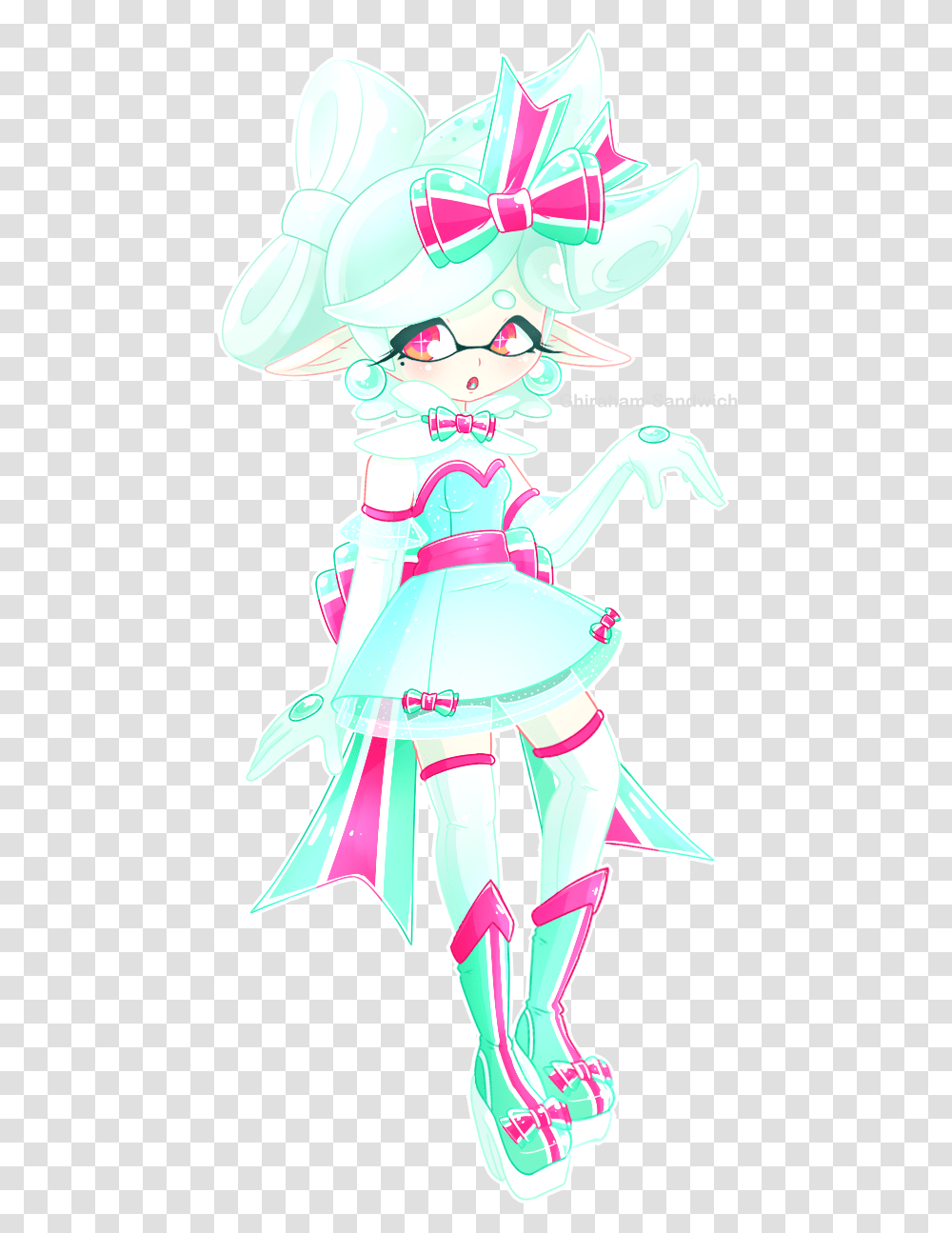 Anniversary Drawing 2 Year Splatoon Cute Marie Fanart, Person, Girl, Female Transparent Png