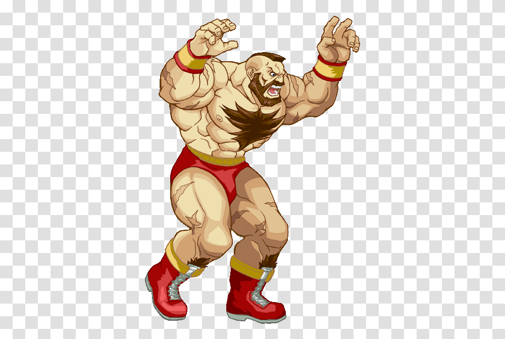 Annoucement Video For Street Fighter The Miniatures Game Zangief Street Fighter Game, Person, Hand, Super Mario, Figurine Transparent Png