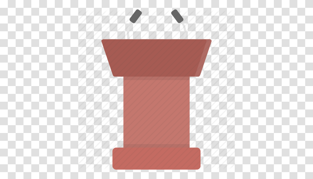 Announcement Podium Speaking Speech Stand Icon, Audience, Crowd, Box, Mailbox Transparent Png