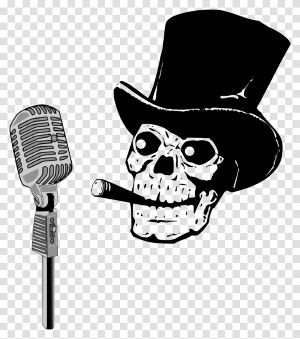 Announcer Humor Music Skeleton Image Skeleton Music, Electrical Device, Apparel, Microphone Transparent Png