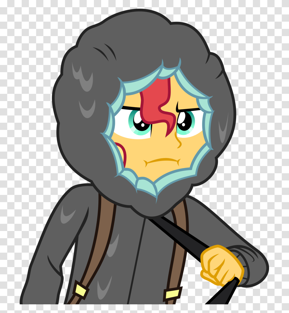 Annoyed Artist Aqua Pony Equestria Girls Clipart Sunset Shimmer In The Rain, Pac Man Transparent Png