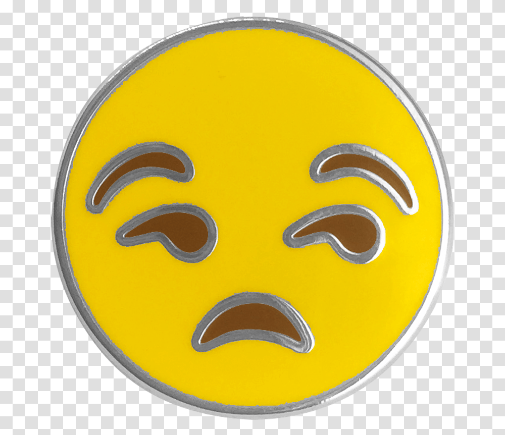 Annoyed Emoji Pin Portable Network Graphics, Logo, Trademark, Badge Transparent Png