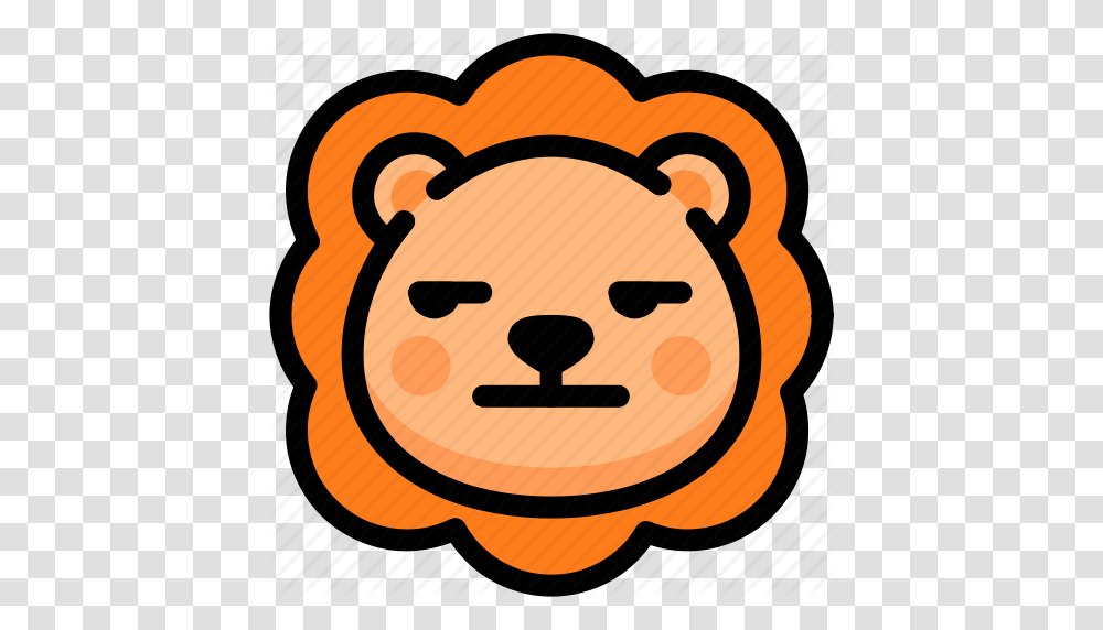 Annoying Emoji Emotion Expression Face Feeling Lion Icon, Outdoors, Nature, Birthday Cake, Dessert Transparent Png