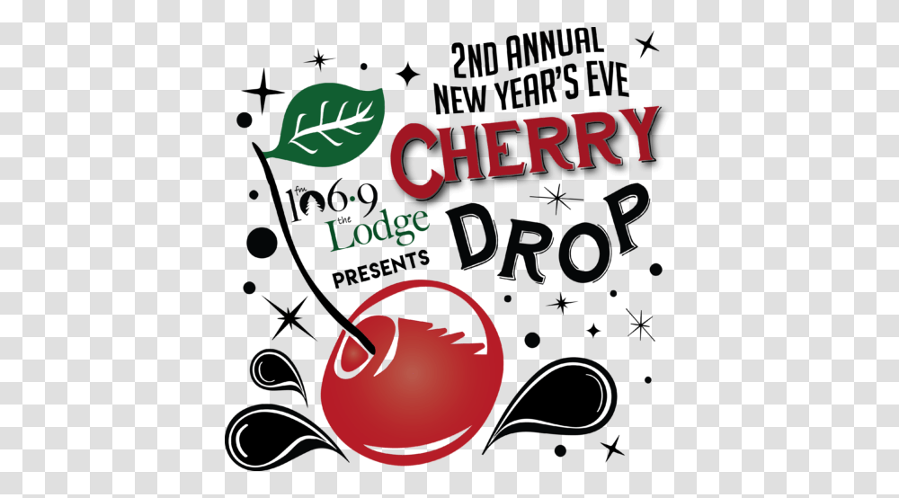 Annual Cherry Drop And New Years Eve Celebration, Poster Transparent Png
