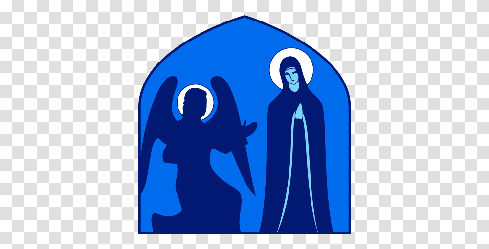 Annunciation Clipart Group With Items, Apparel, Cloak, Fashion Transparent Png