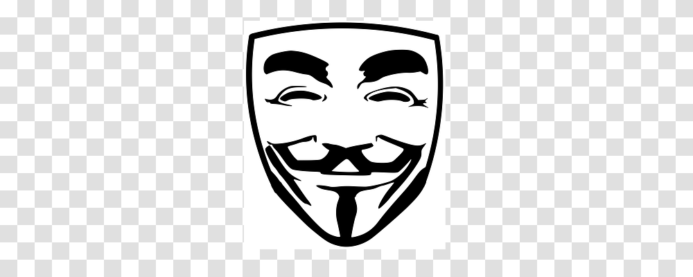 Anonymous Stencil, Face Transparent Png