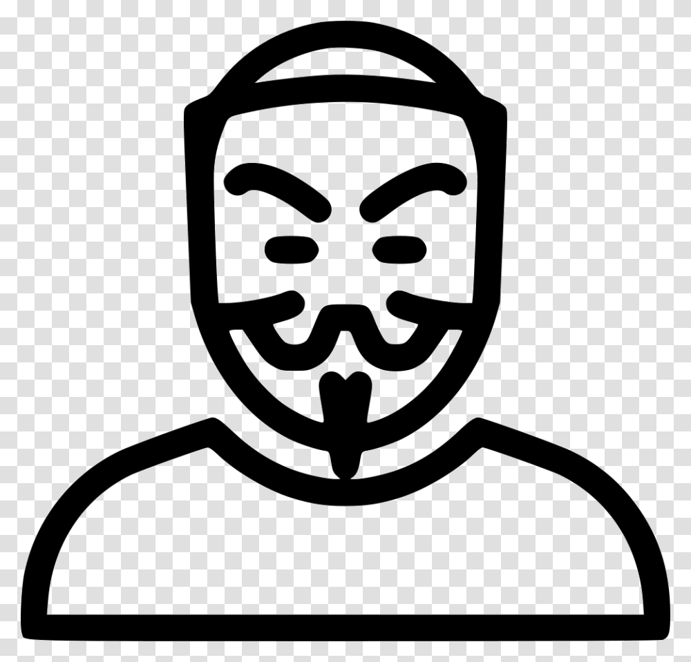 Anonymous Anonymous Icon, Stencil, Logo, Trademark Transparent Png