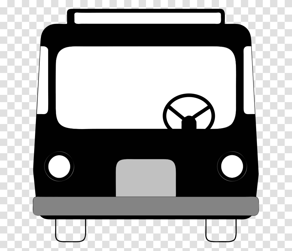 Anonymous Bus Front View, Transport, Tool, Leisure Activities, Stencil Transparent Png