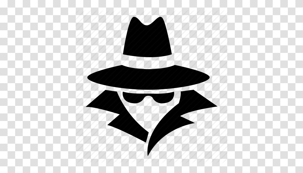 Anonymous Crime Criminal Cyber Espionage Hacker Spy Icon, Apparel, Piano, Leisure Activities Transparent Png